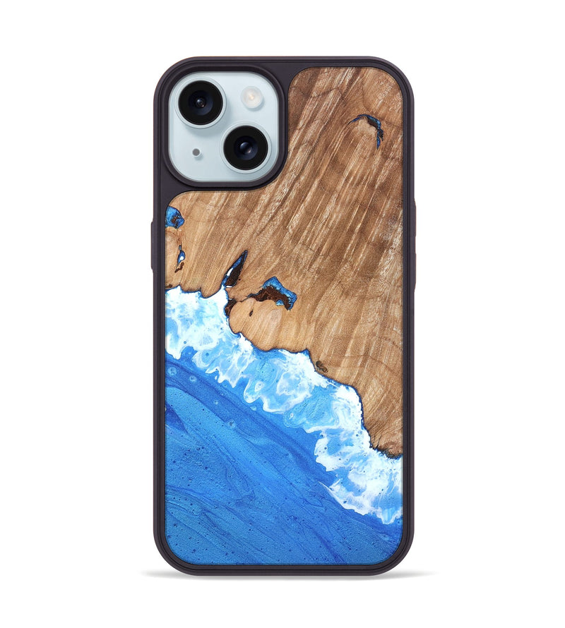 iPhone 15 Wood Phone Case - Halo (Coastal, 819372)