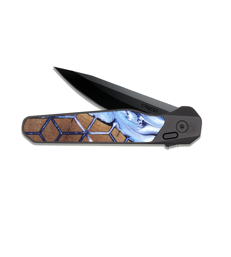 EDC Dark Slate Wood Pocket Knife - Gerardo (Pattern, 819375)