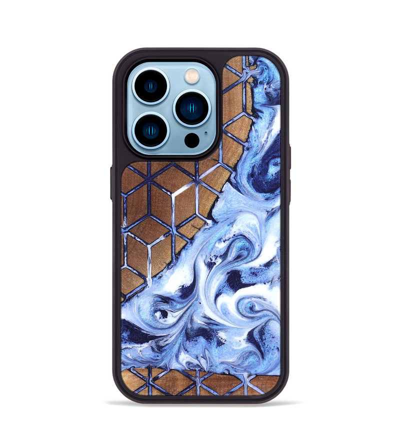 iPhone 14 Pro Wood Phone Case - Gerardo (Pattern, 819375)