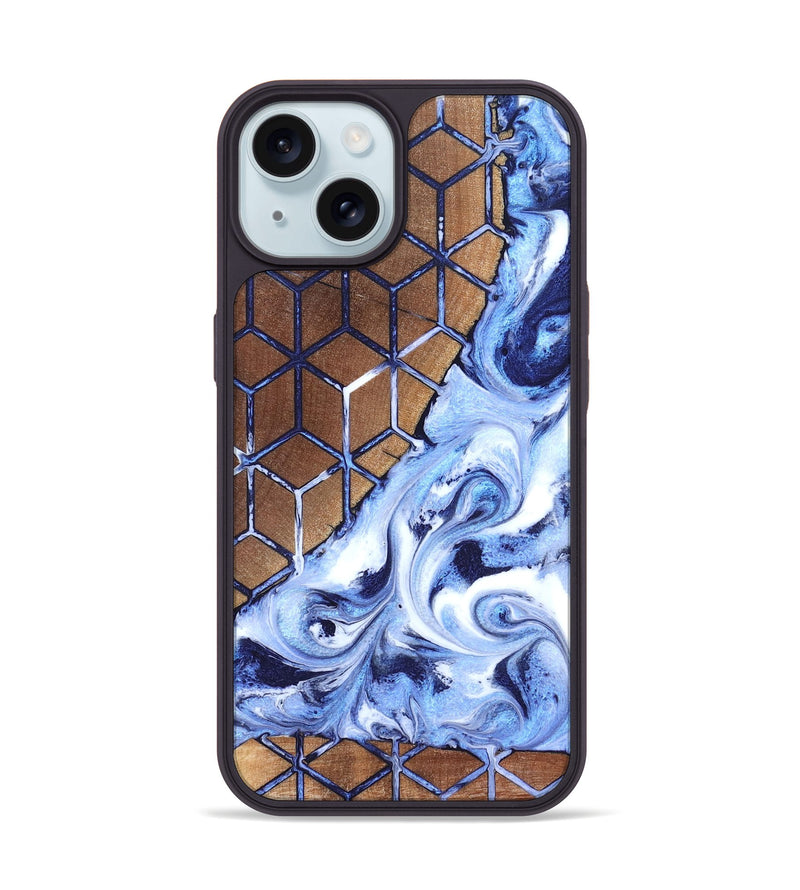 iPhone 15 Wood Phone Case - Gerardo (Pattern, 819375)