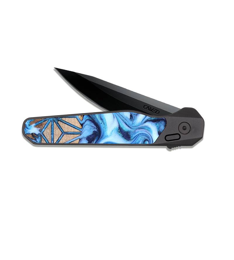 EDC Dark Slate Wood Pocket Knife - Harlan (Pattern, 819377)