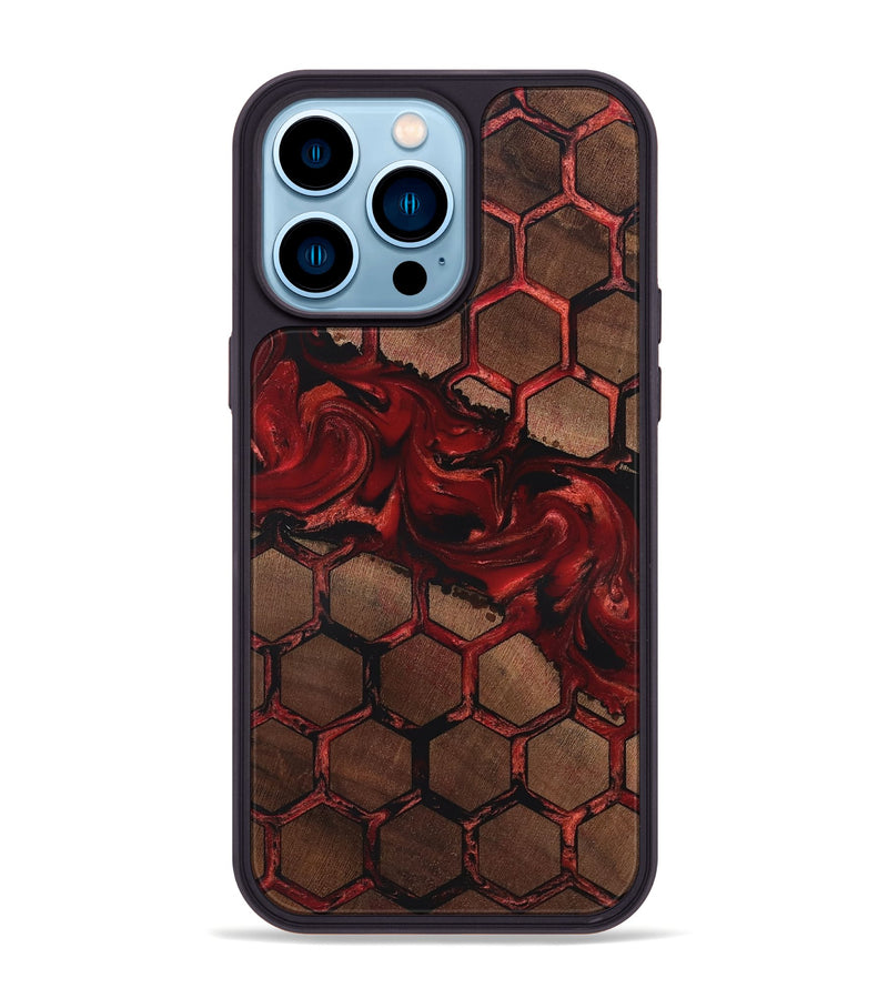 iPhone 14 Pro Max Wood Phone Case - Elda (Pattern, 819378)