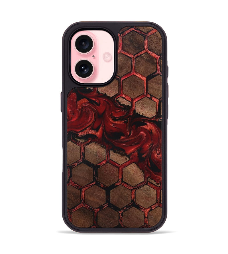 iPhone 16 Wood Phone Case - Elda (Pattern, 819378)
