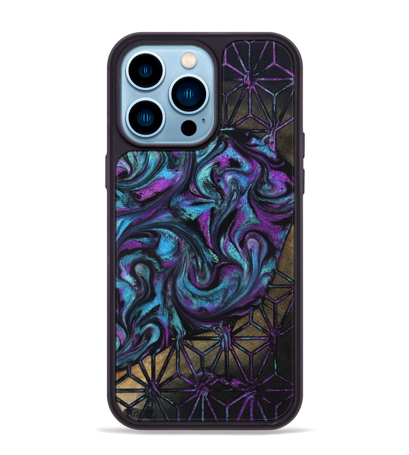 iPhone 14 Pro Max Wood Phone Case - Karson (Pattern, 819379)