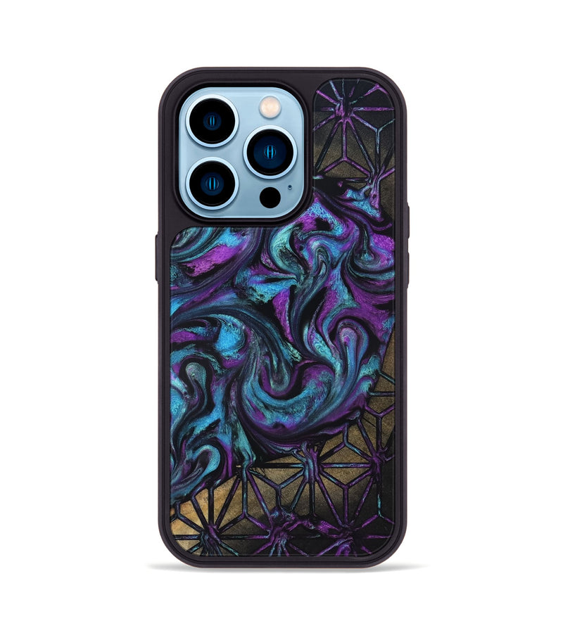 iPhone 14 Pro Wood Phone Case - Karson (Pattern, 819379)