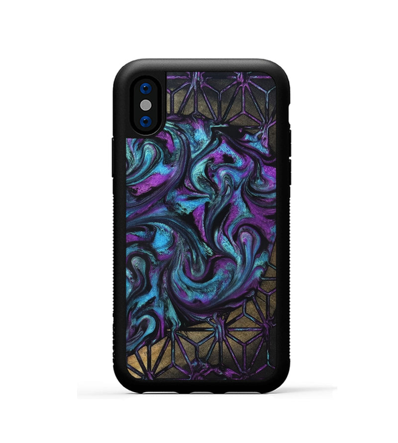 iPhone Xs Wood Phone Case - Karson (Pattern, 819379)