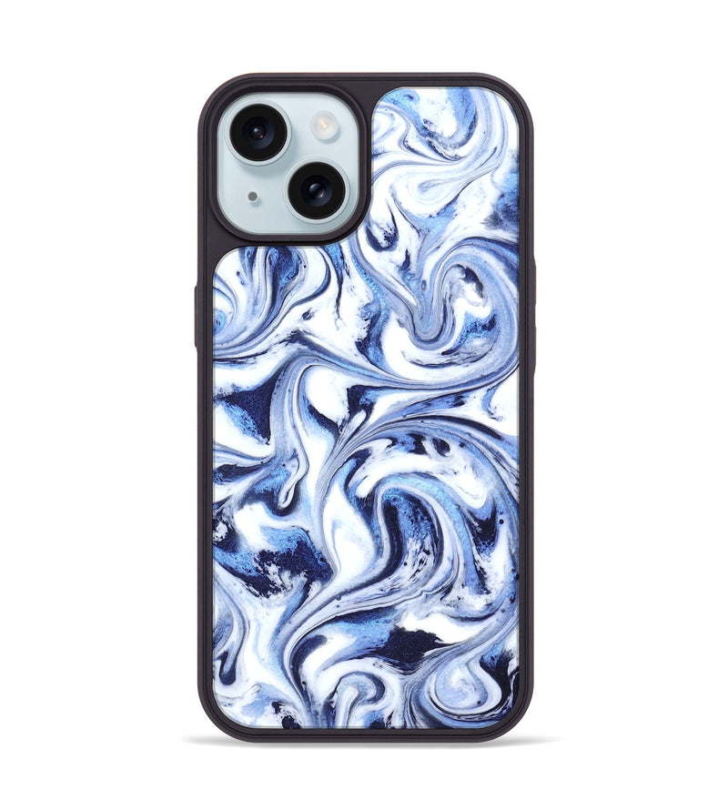 iPhone 15 ResinArt Phone Case - Keara (Blue, 819384)