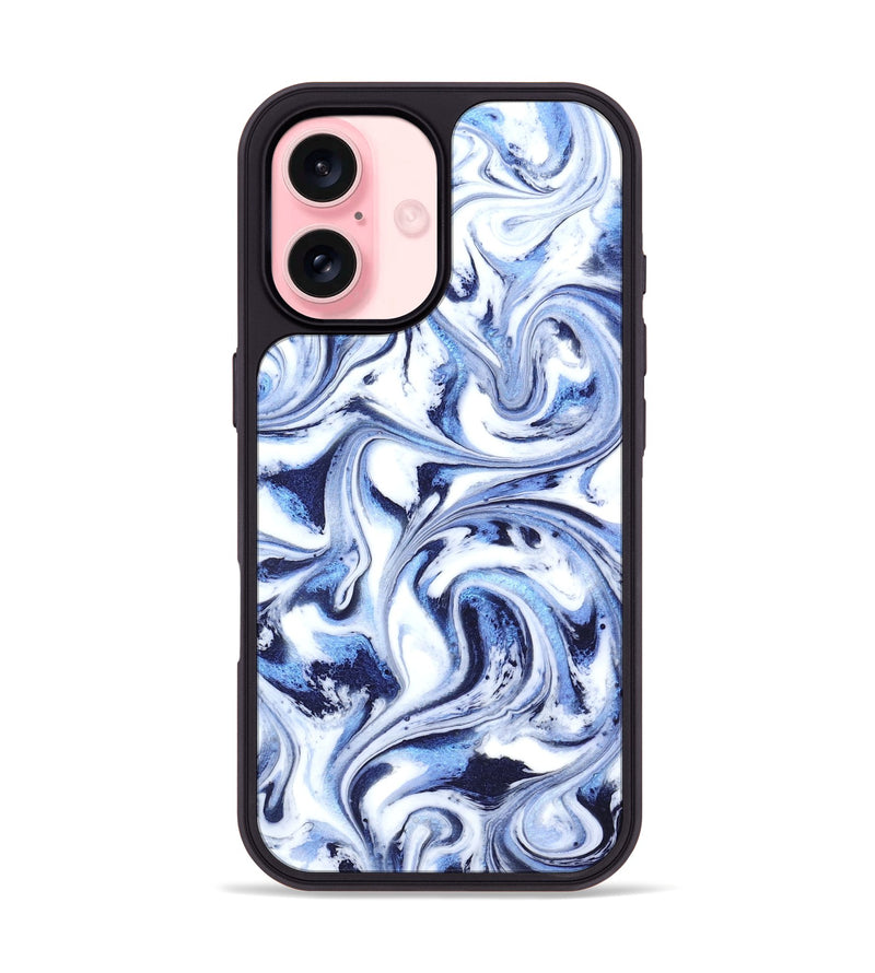 iPhone 16 ResinArt Phone Case - Keara (Blue, 819384)