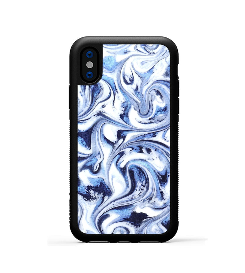 iPhone Xs ResinArt Phone Case - Keara (Blue, 819384)