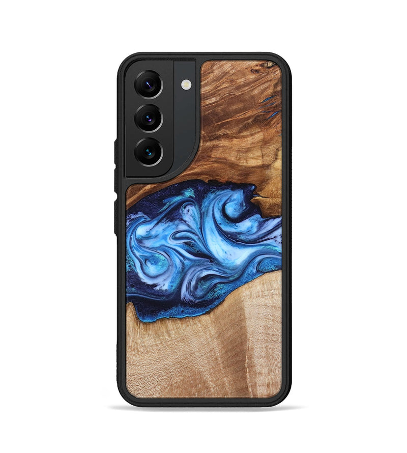 Galaxy S22 Wood Phone Case - Rylan (Blue, 819385)