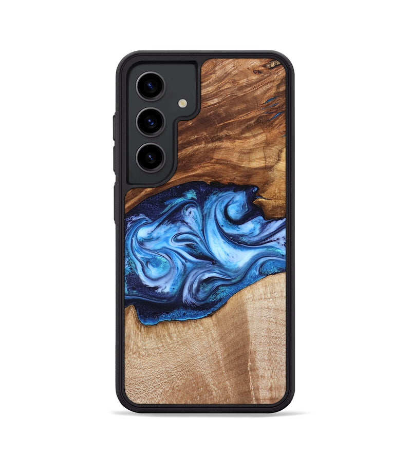 Galaxy S24 Wood Phone Case - Rylan (Blue, 819385)