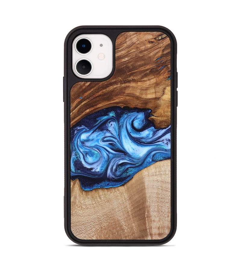 iPhone 11 Wood Phone Case - Rylan (Blue, 819385)