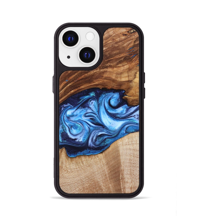 iPhone 13 Wood Phone Case - Rylan (Blue, 819385)