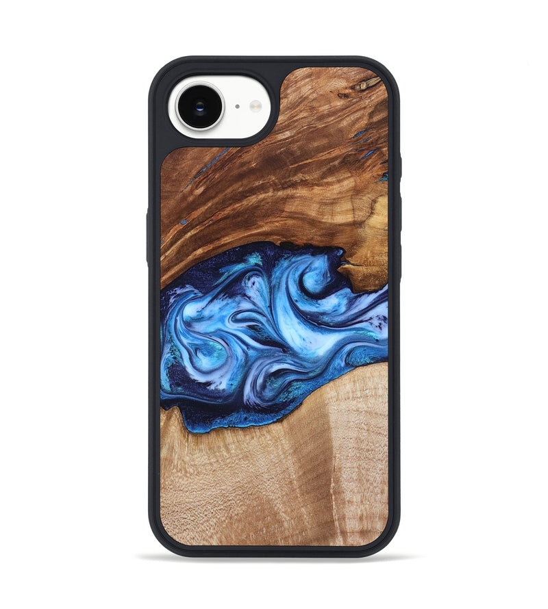 iPhone 16e Wood Phone Case - Rylan (Blue, 819385)