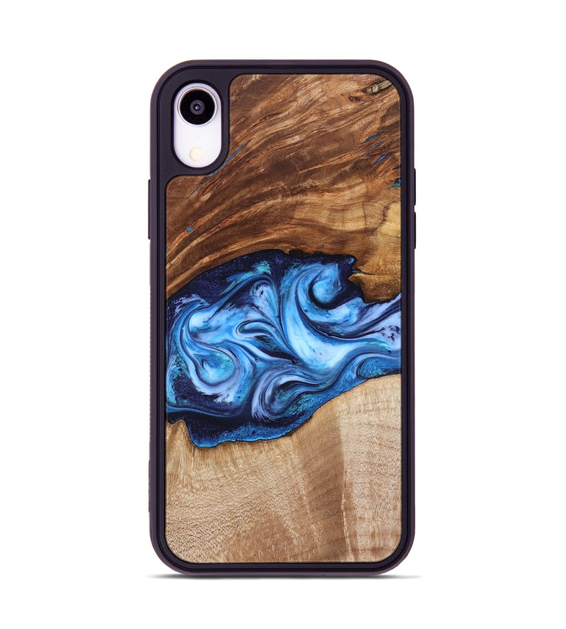 iPhone Xr Wood Phone Case - Rylan (Blue, 819385)