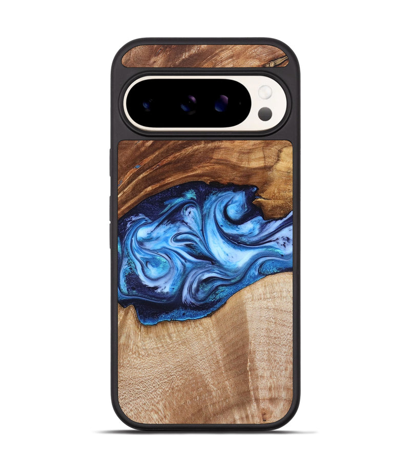 Pixel 9 Wood Phone Case - Rylan (Blue, 819385)