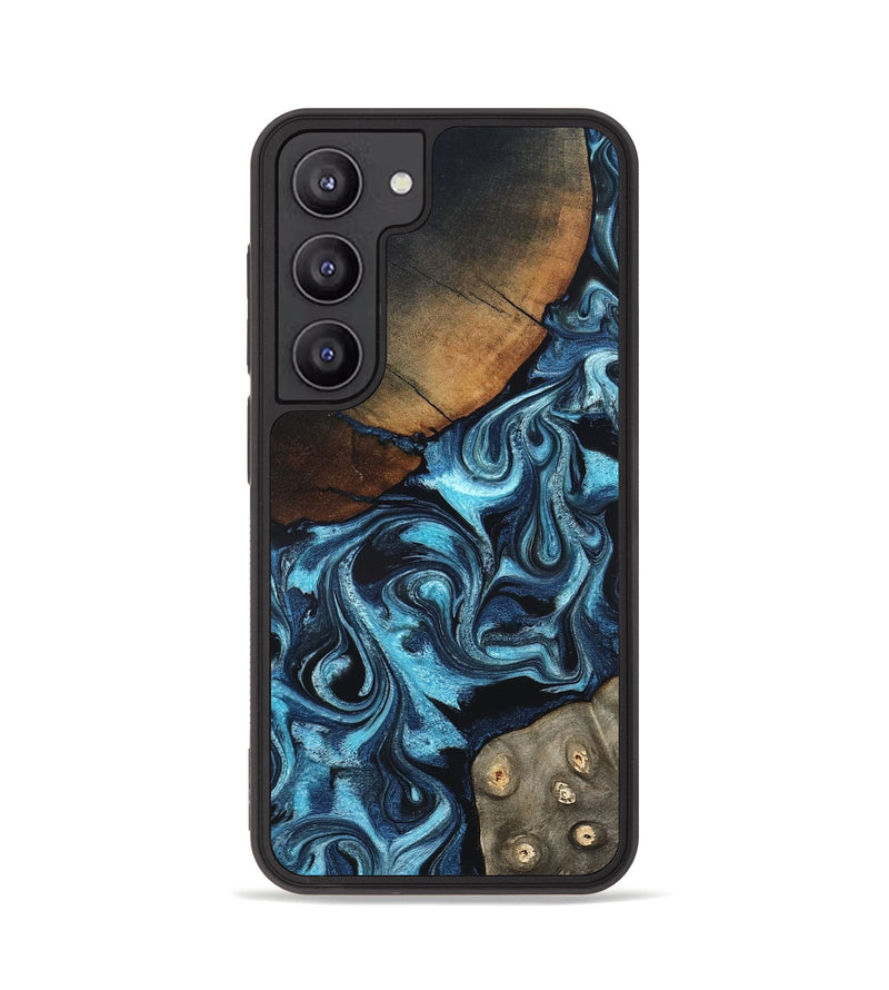 Galaxy S23 Wood Phone Case - Semaj (Blue, 819386)
