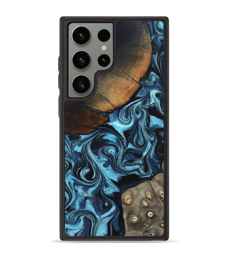 Galaxy S23 Ultra Wood Phone Case - Semaj (Blue, 819386)