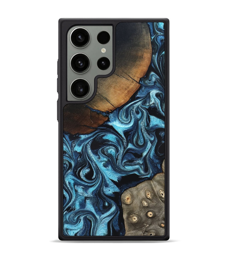 Galaxy S24 Ultra Wood Phone Case - Semaj (Blue, 819386)