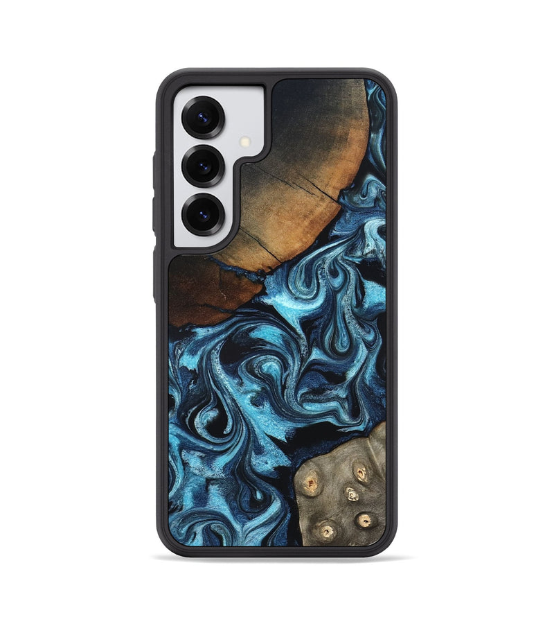 Galaxy S25 Wood Phone Case - Semaj (Blue, 819386)