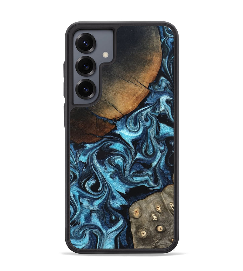 Galaxy S25 Plus Wood Phone Case - Semaj (Blue, 819386)