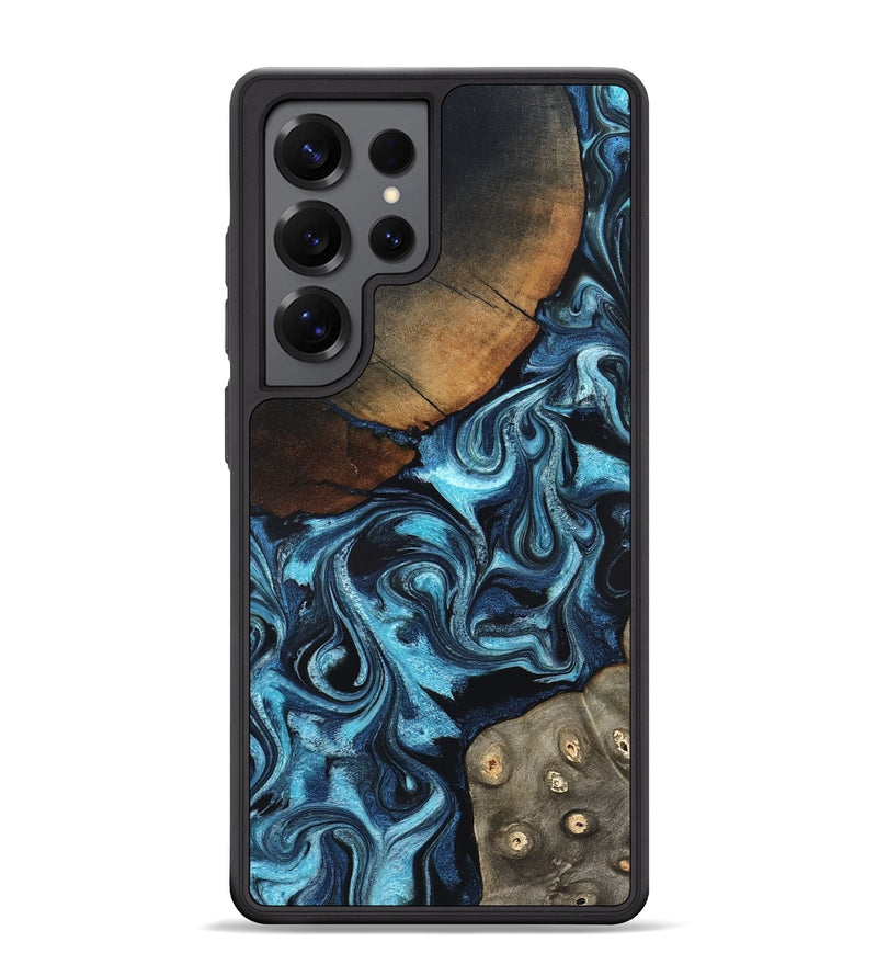Galaxy S25 Ultra Wood Phone Case - Semaj (Blue, 819386)