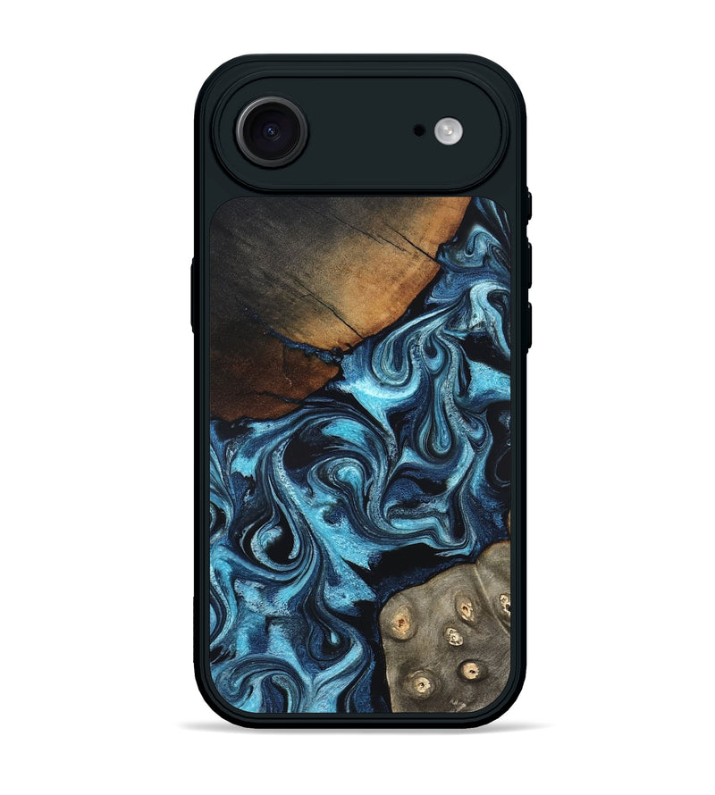 iPhone 17 Air Wood Phone Case - Semaj (Blue, 819386)