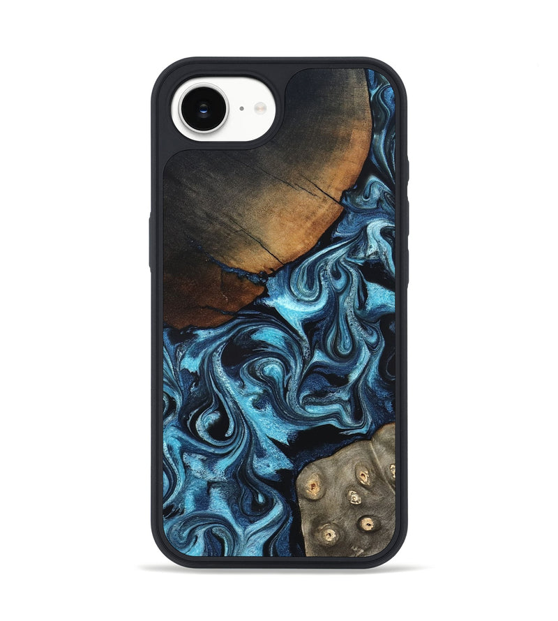 iPhone 17e Wood Phone Case - Semaj (Blue, 819386)