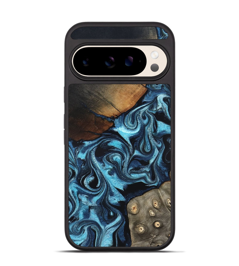 Pixel 10 Wood Phone Case - Semaj (Blue, 819386)