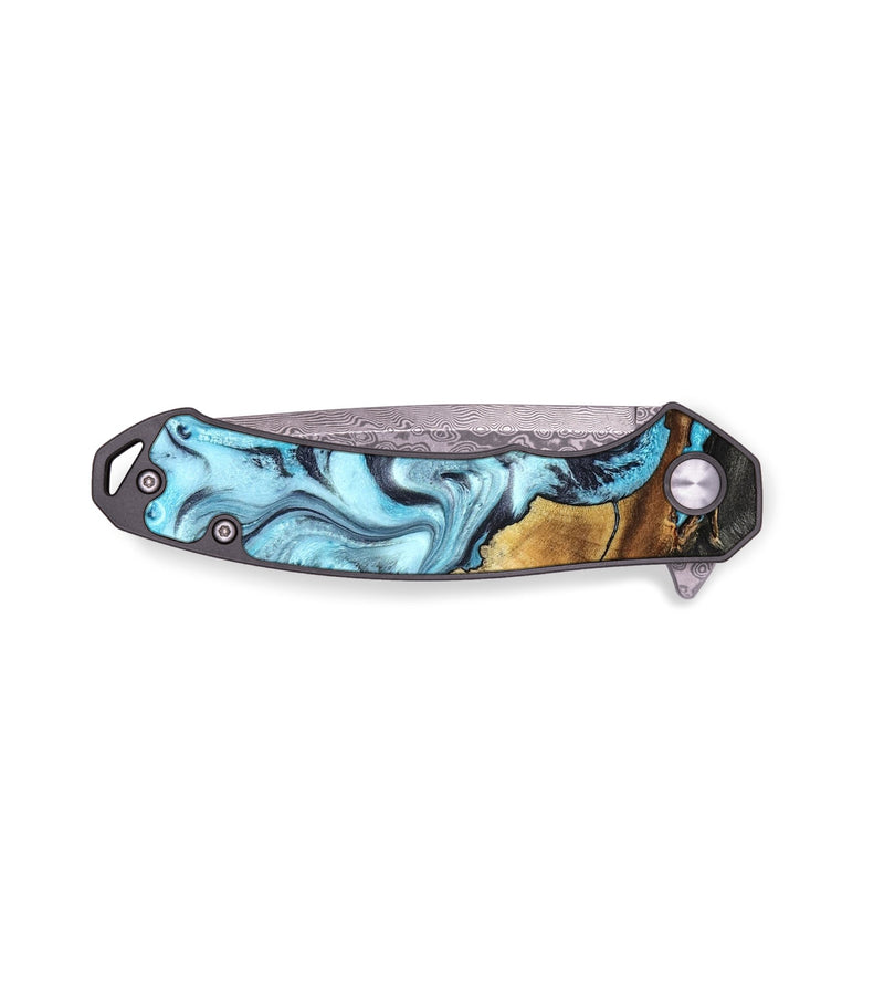 EDC Wood Pocket Knife - Lanny (Blue, 819387)