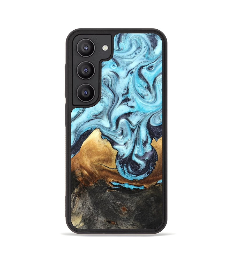 Galaxy S23 Wood Phone Case - Lanny (Blue, 819387)