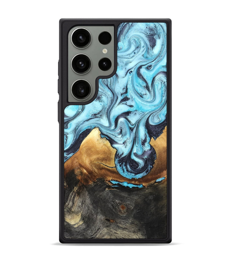 Galaxy S24 Ultra Wood Phone Case - Lanny (Blue, 819387)