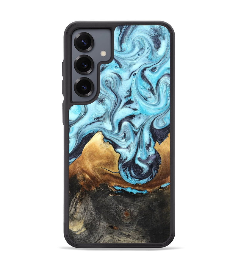 Galaxy S25 Plus Wood Phone Case - Lanny (Blue, 819387)