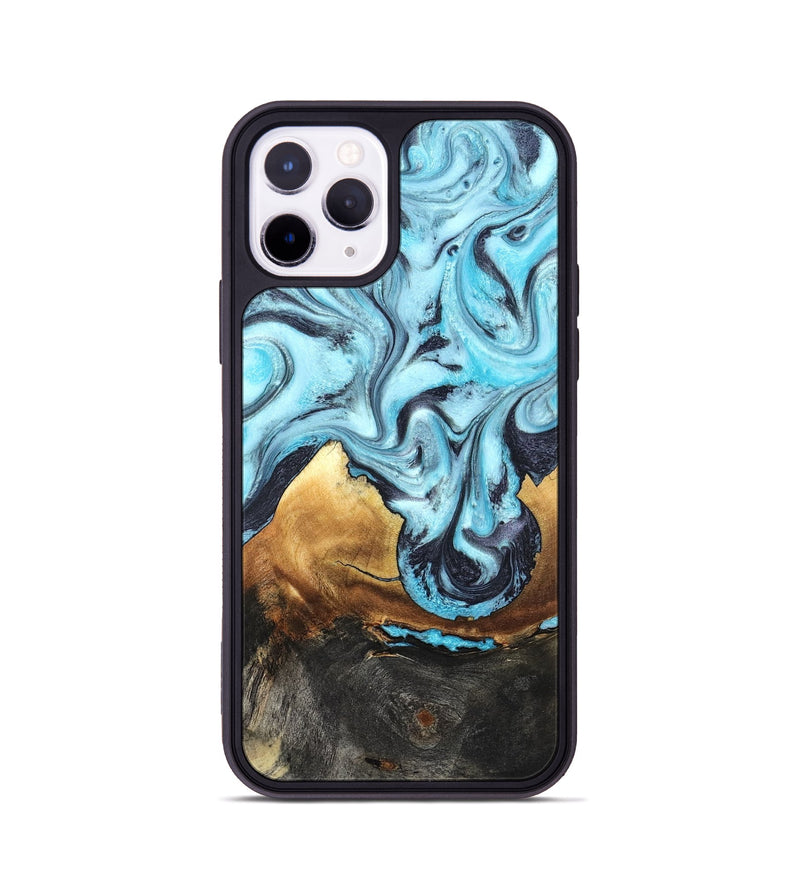 iPhone 11 Pro Wood Phone Case - Lanny (Blue, 819387)