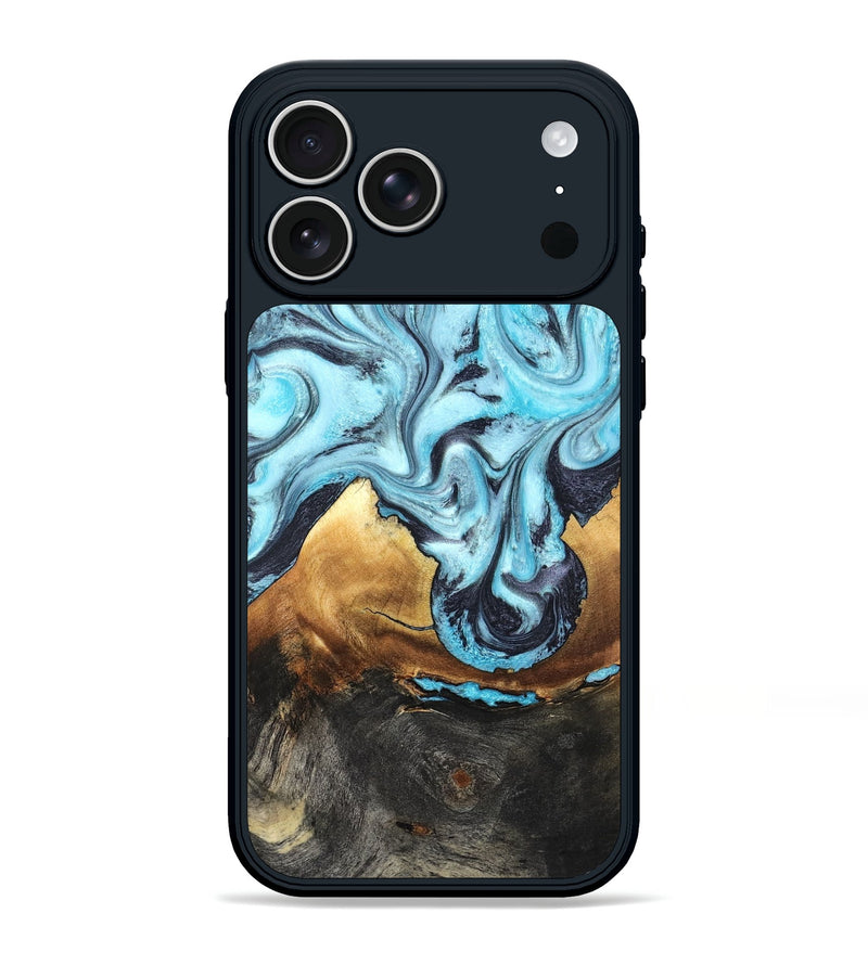 iPhone 17 Pro Max Wood Phone Case - Lanny (Blue, 819387)