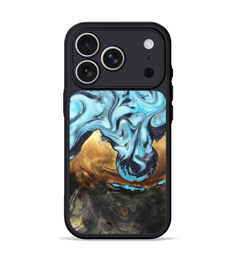 iPhone 17 Pro Wood Phone Case - Lanny (Blue, 819387)