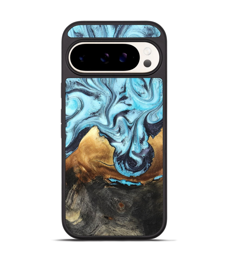 Pixel 9 Pro Wood Phone Case - Lanny (Blue, 819387)