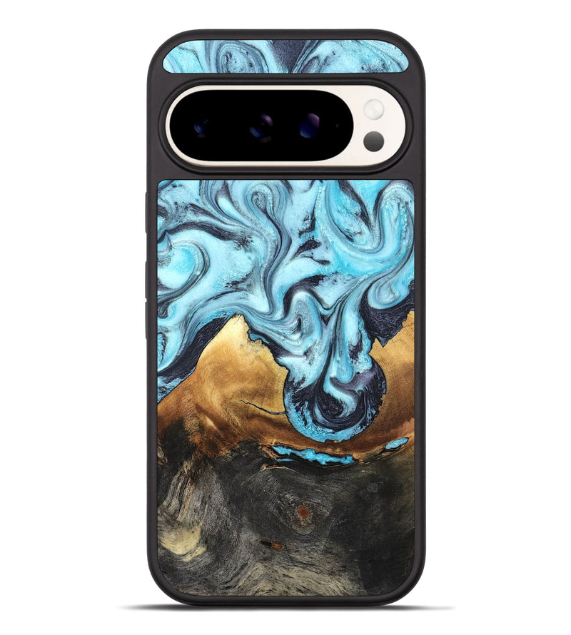 Pixel 9 Pro XL Wood Phone Case - Lanny (Blue, 819387)