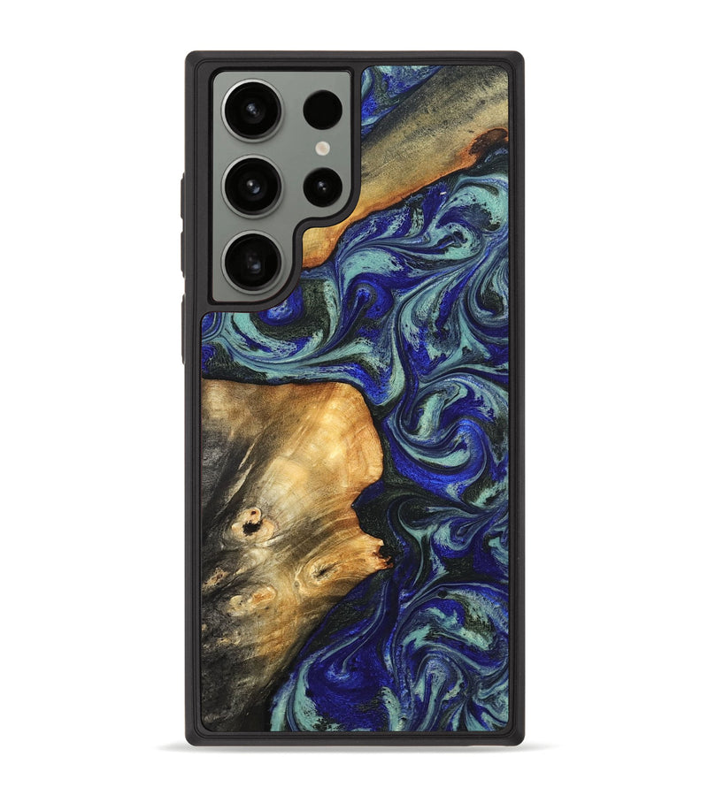 Galaxy S23 Ultra Wood Phone Case - Spring (Blue, 819388)