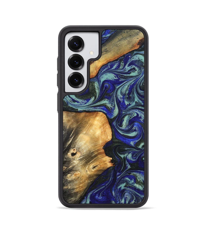 Galaxy S25 Wood Phone Case - Spring (Blue, 819388)