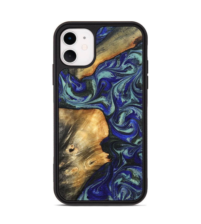 iPhone 11 Wood Phone Case - Spring (Blue, 819388)