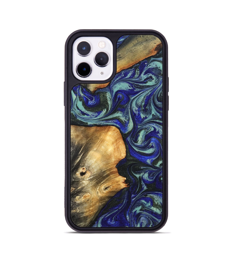 iPhone 11 Pro Wood Phone Case - Spring (Blue, 819388)