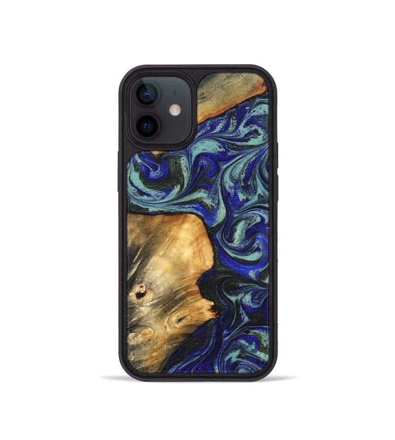 iPhone 12 mini Wood Phone Case - Spring (Blue, 819388)