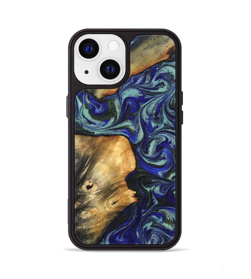 iPhone 13 Wood Phone Case - Spring (Blue, 819388)