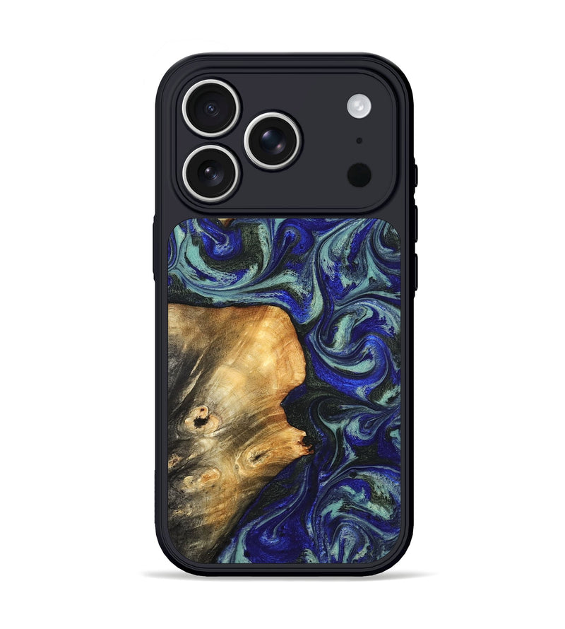 iPhone 17 Pro Wood Phone Case - Spring (Blue, 819388)