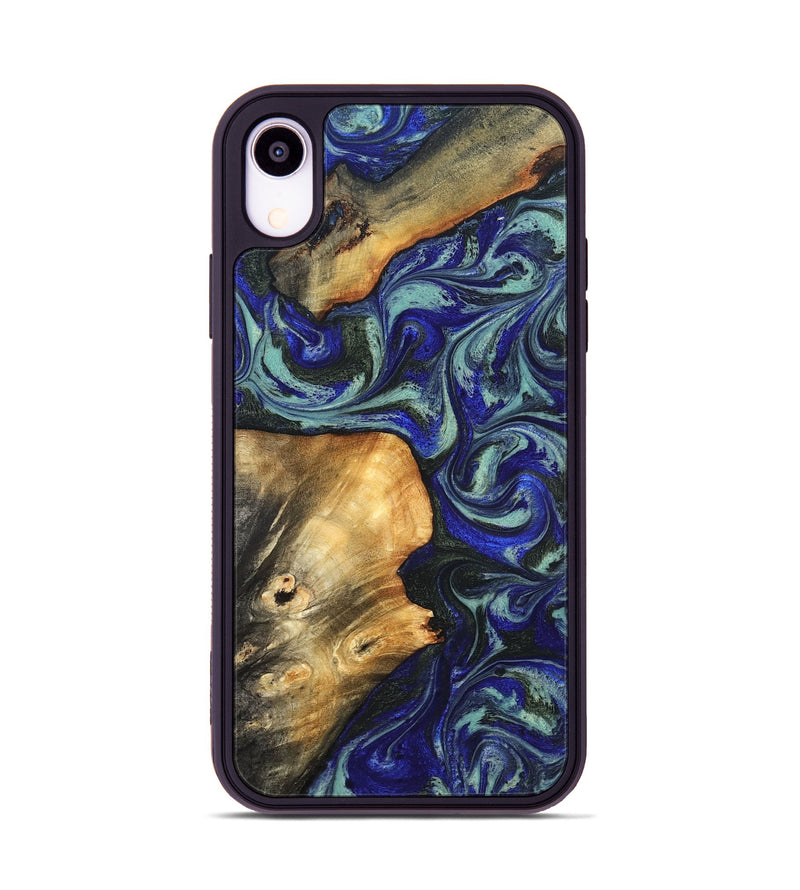 iPhone Xr Wood Phone Case - Spring (Blue, 819388)