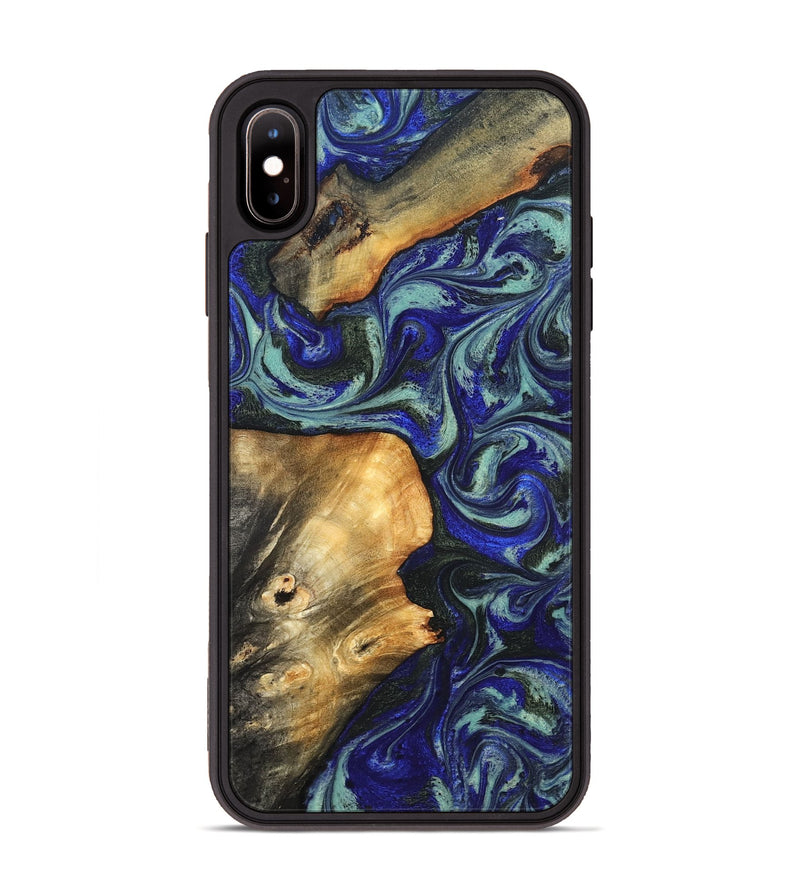 iPhone Xs Max Wood Phone Case - Spring (Blue, 819388)