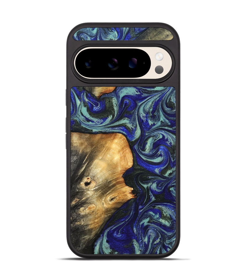 Pixel 10 Wood Phone Case - Spring (Blue, 819388)
