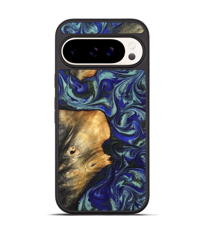 Pixel 9 Pro Wood Phone Case - Spring (Blue, 819388)
