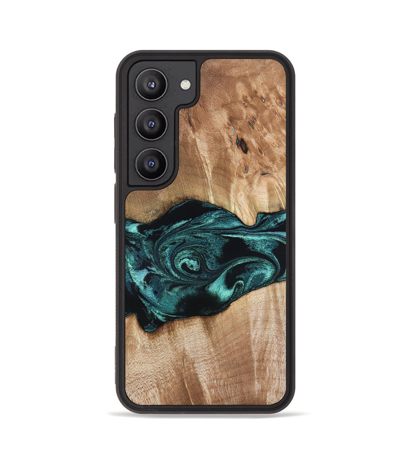 Galaxy S23 Wood Phone Case - Denis (Blue, 819389)